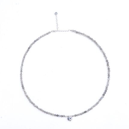 Labradorite Natural Stone Beaded Necklace