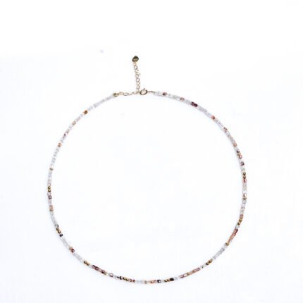 Amethyst Natural Stone Beaded Necklace Collarbone Necklace